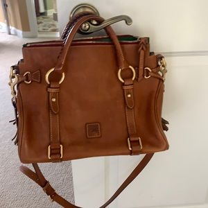 Dooney & Bourke leather handbag satchel Brown